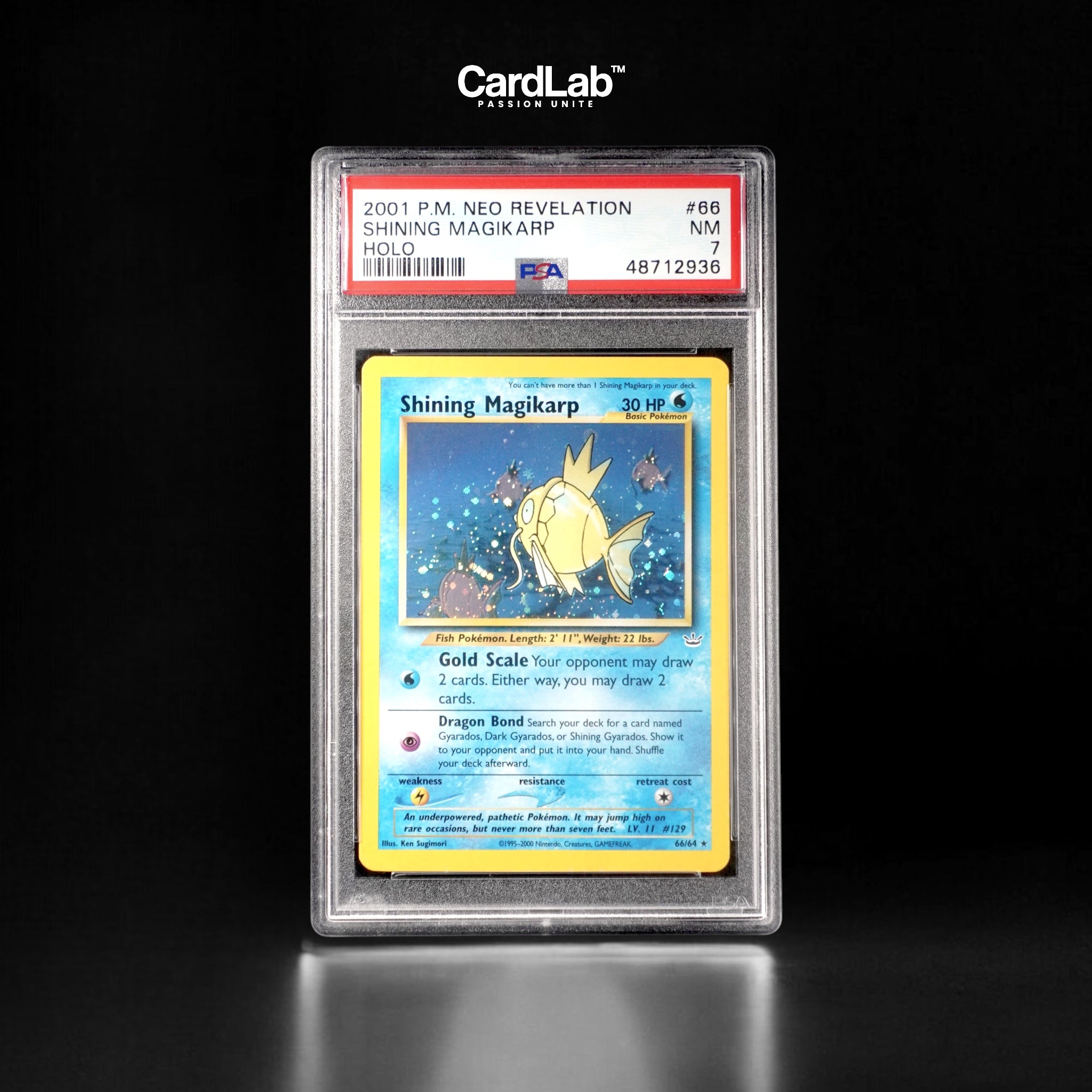 Magicarpe Brillant / Magikarp Shining PSA 7