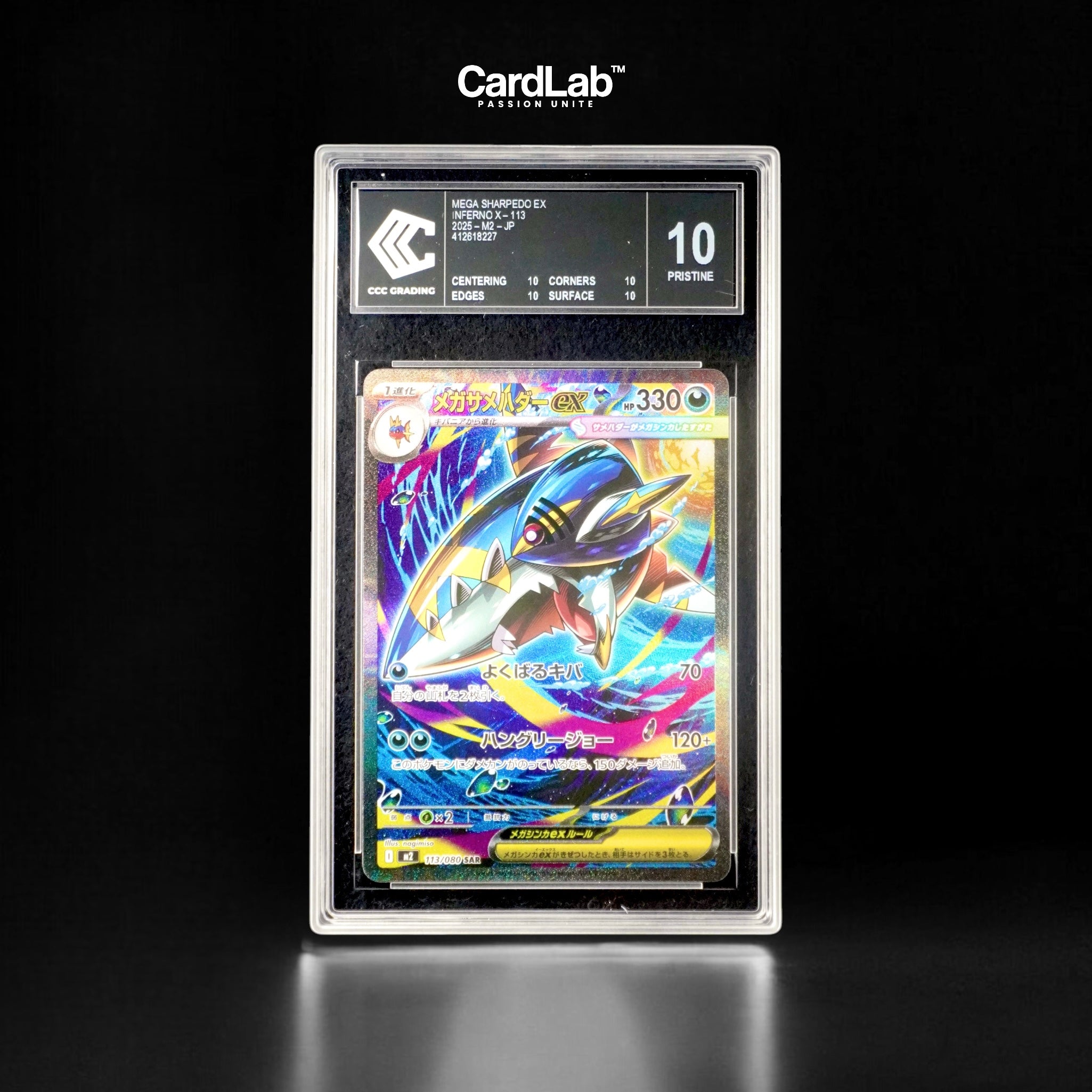 Mega Sharpedo ex SAR 113/080 CCC BLACK LABEL