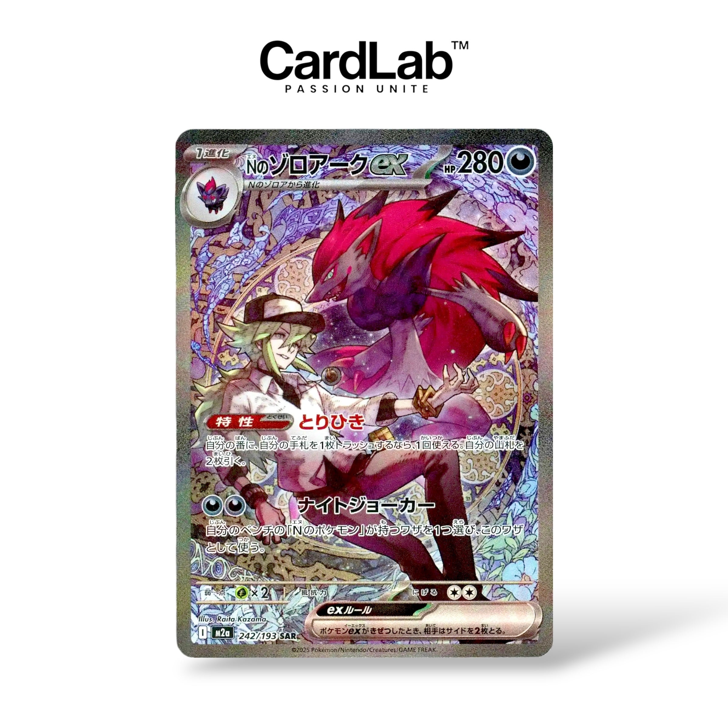 N's Zoroark ex SAR 242/193