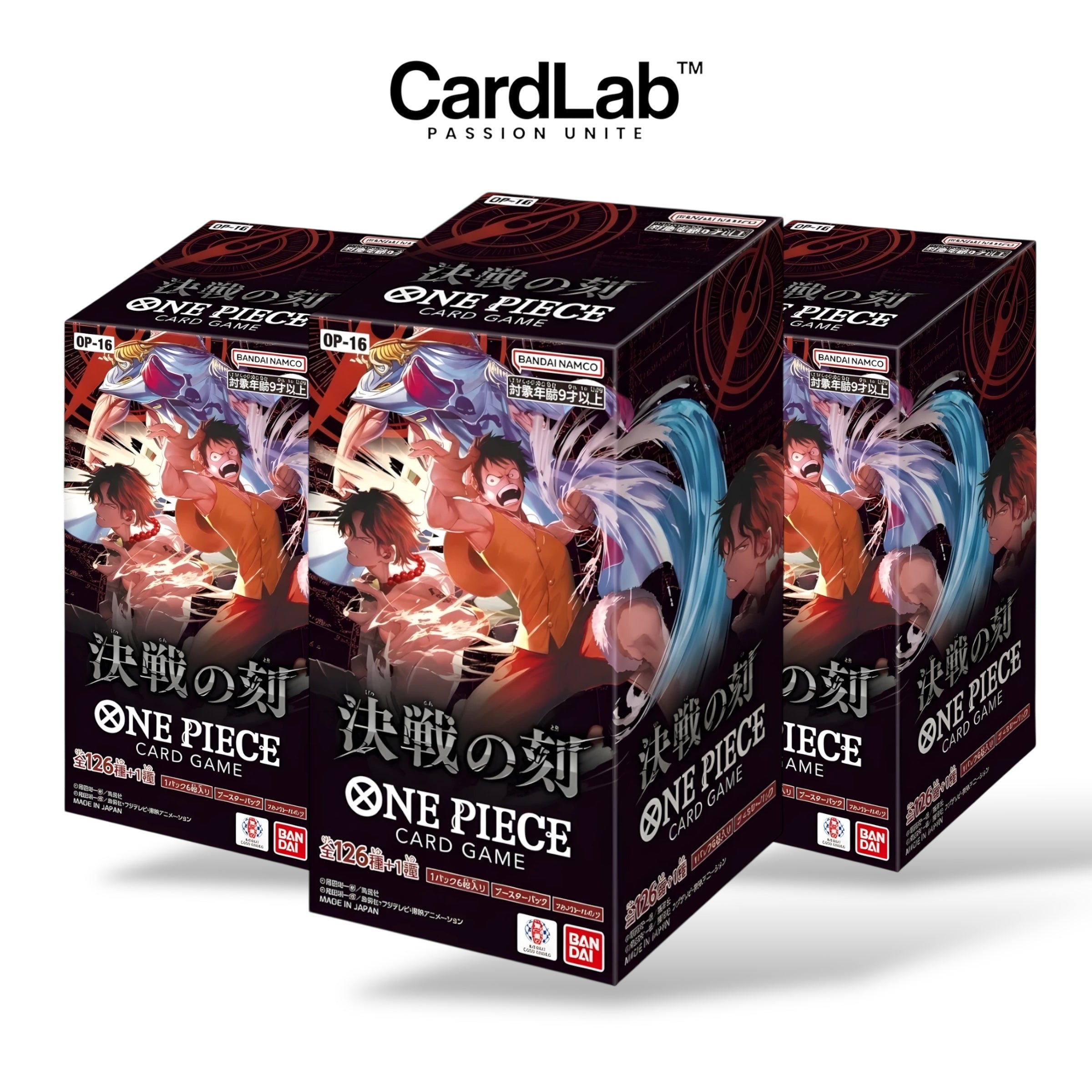 Bundle x3 Display OP16 - The Time of Battle