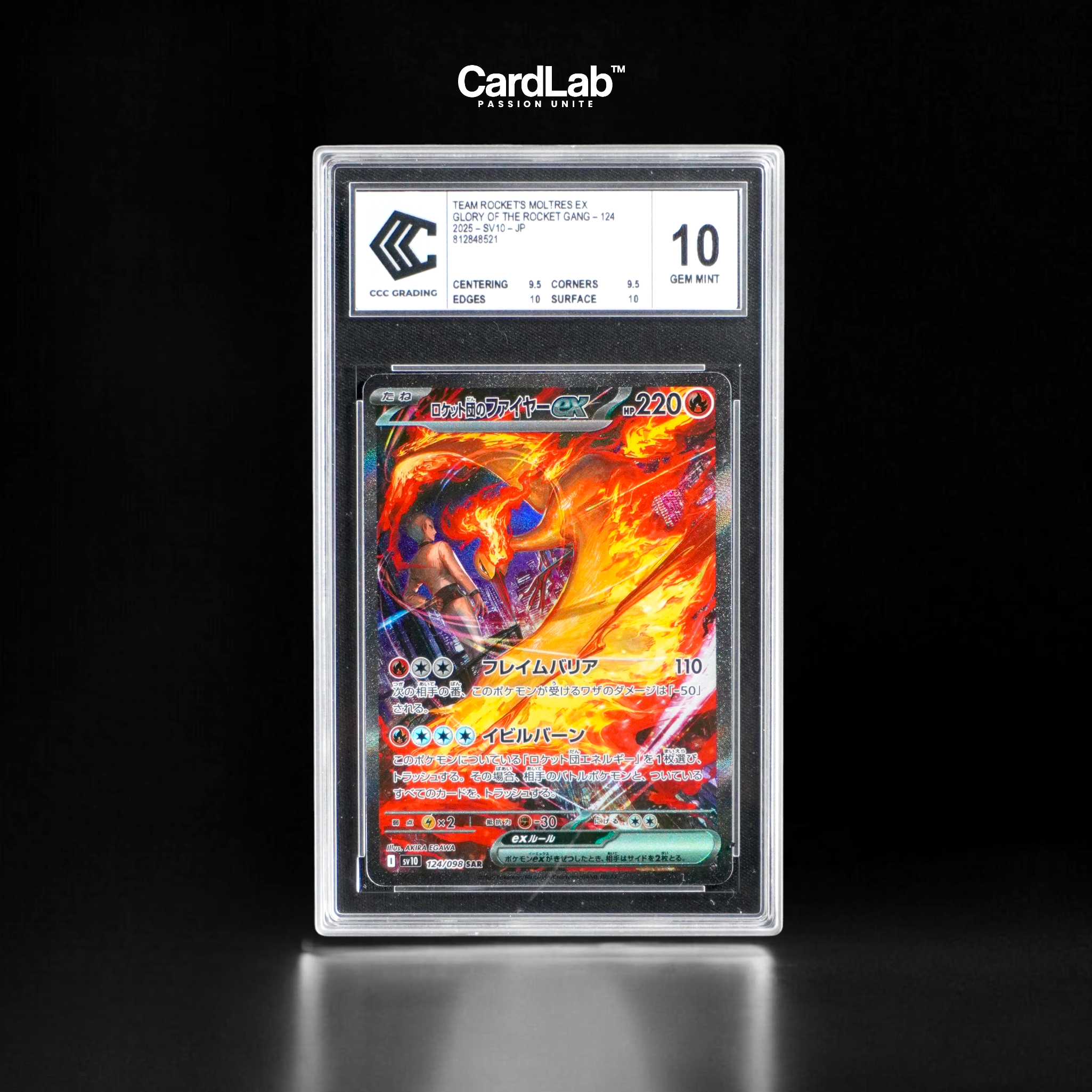 Sulfura / Moltres Rocket ex SAR 124/098 CCC 10