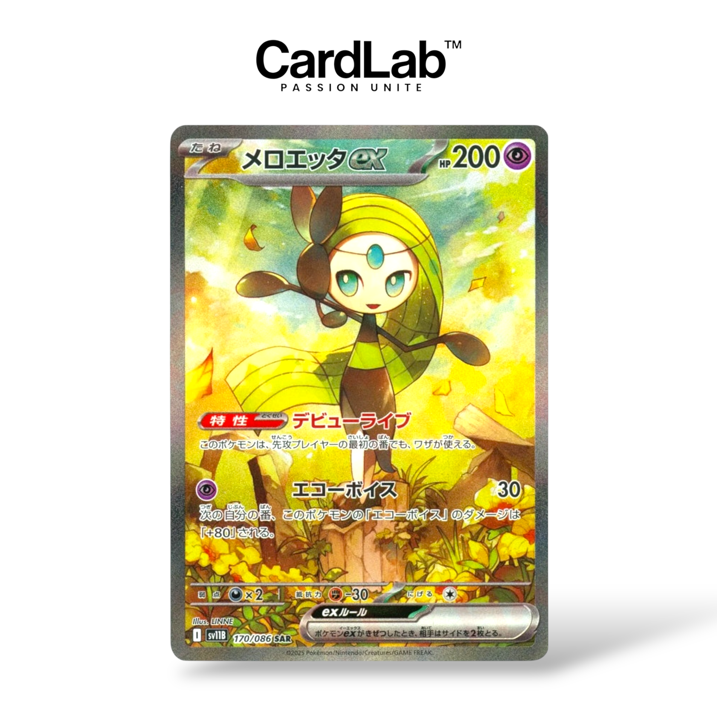 [𝗣𝗥𝗘́𝗖𝗢𝗠𝗠𝗔𝗡𝗗𝗘] Meloetta ex SAR 170/086 - SV11B