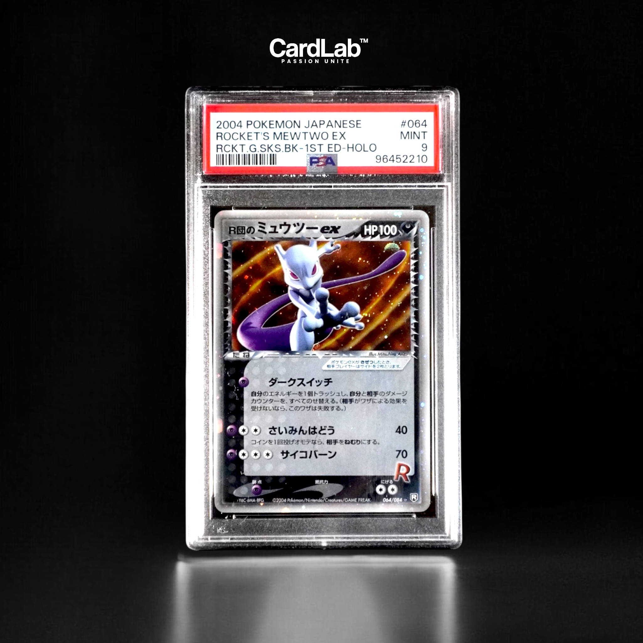 Mewtwo Rocket ex 064/084 1st PSA 9