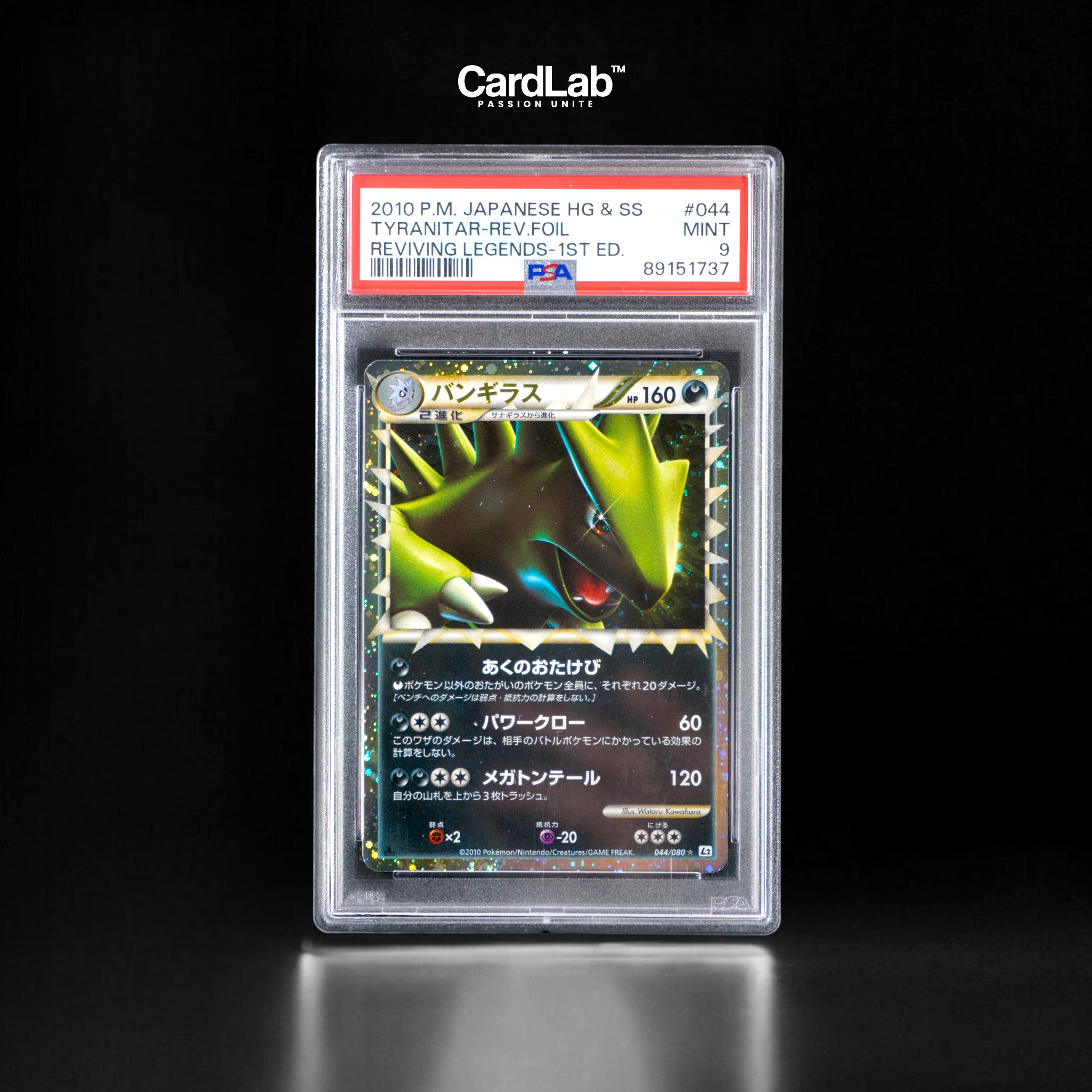 Tyranocif Prime 044/080 1st PSA 9